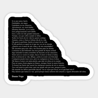 Danns Vega Frases Sticker